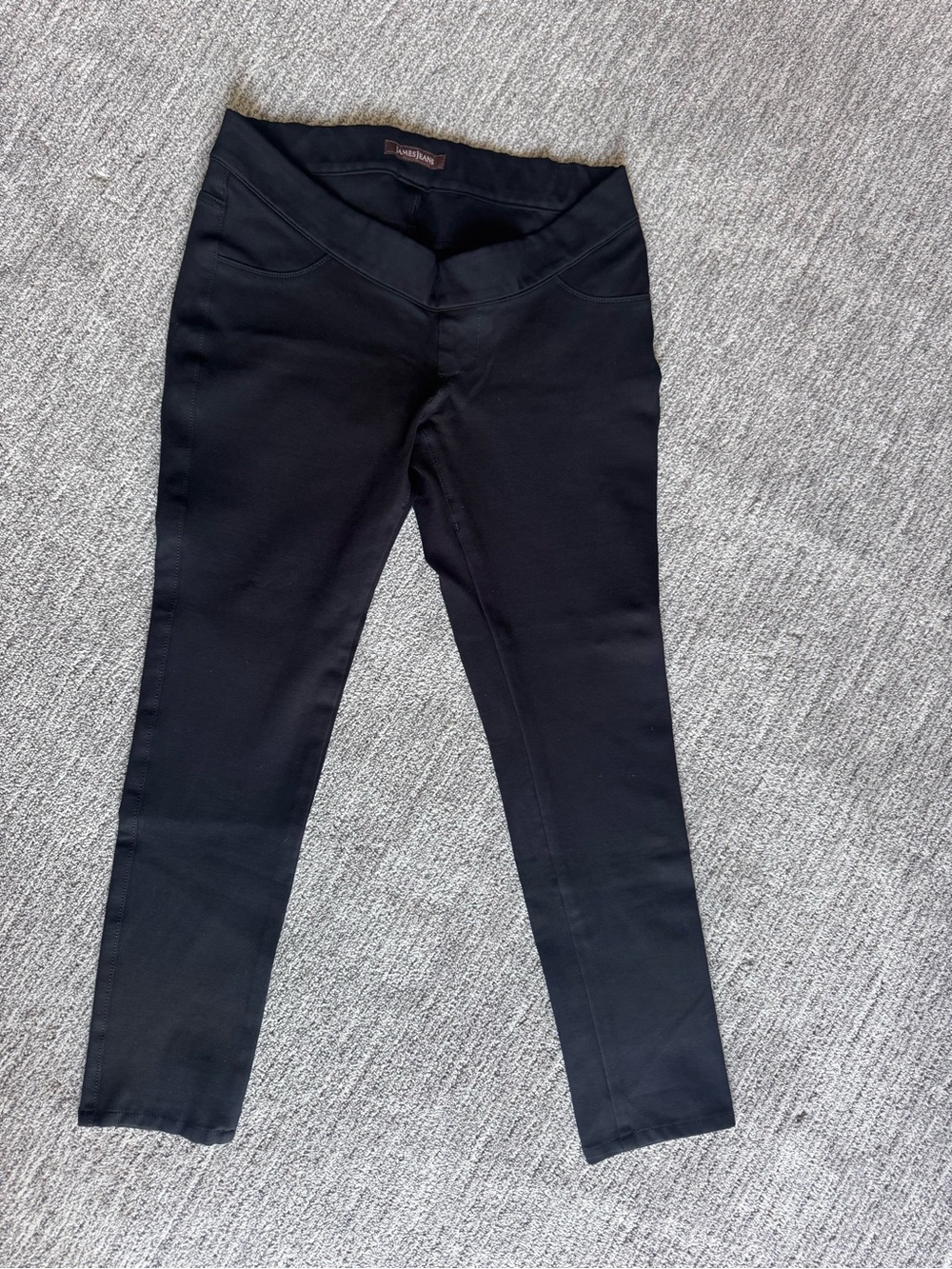 James Jeans Maternity Twiggy Black Ponte Pants